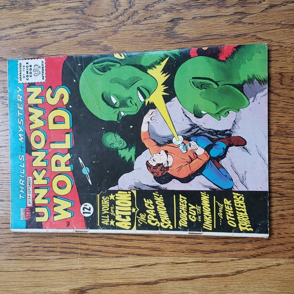 Vintage 60s Unknown Worlds No. 34 American Comics Group Comic Book